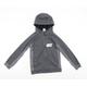 Nike Girls Grey Polyester Full Zip Hoodie Size 8-9 Years Zip