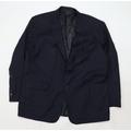 Preworn Mens Blue Jacket Suit Jacket Size 48