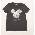 Disney Womens Grey Jersey Basic T-Shirt Size 6 - Mickey Mouse