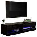 GFW Galicia 120cm LED Wall TV Unit - Black