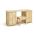 Argos Home Scandinavia 8 Drw Dressing Table and Stool - Pine