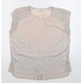 Oasis Womens Beige Basic Tank Size M