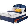 Silentnight Comfort Kingsize 4 Drawer Divan Bed - Blue