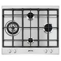 Smeg Cucina P261XGH 60cm Gas Hob - Stainless Steel