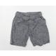 Matalan Boys Grey Linen Sweat Shorts Size 2-3 Years Regular Drawstring