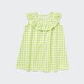 Uniqlo - Toddler's Cotton Checked Dress - Green - 18-24 Mo