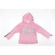 QBA Kids Girls Pink Velour Pullover Hoodie Size 13 Years