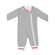 Organic Grey Baby Zip Up Footless Sleepsuit | Style My Kid, 6-12M