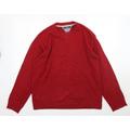 M&Co Mens Red Pullover Jumper