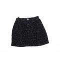 denim co Girls Black Animal Print Denim A-Line Skirt Size 8-9 Years