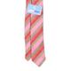 Jeff Banks Mens Pink Striped 100% Silk Classic Fit Tie