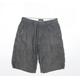 Marks and Spencer Mens Grey Cotton Chino Shorts Size 30 L11 in Regular