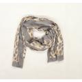 Max Studio Womens Pink Animal Print Scarf