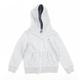 Tommy Hilfiger Boys Grey Cotton Full Zip Hoodie Size 5-6 Years Zip