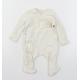 George Baby Ivory Spotted Jersey Babygrow One-Piece Size 0-3 Months - Loved