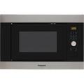Hotpoint MF25GIXH Built In 39cm Tall Compact Microwave - Stainless Steel Effect
