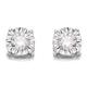 9ct White Gold Diamond Solitaire Stud Earrings - 1/2ct per pair - D5516