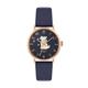 Radley RY21268 Rose Gold Plated Blue Leather Strap Watch - W51326