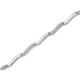 9ct White Gold Cubic Zirconia Wave Bracelet - 7.25in - G8320