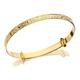 9ct Gold Embossed Expanding Baby Bangle - G8423