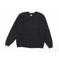 Fruit of the Loom Boys Black Pullover Jumper Size 9-10 Years