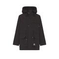 ALPHA INDUSTRIES M-65 Mod Hooded Field Jacket in Black. Size S.