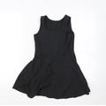 F&F Girls Grey Pinafore/Dungaree Dress Size 6-7 Years