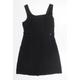 Oasis Womens Black Cotton Tank Dress Size 10 Scoop Neck