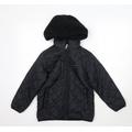 Timberland Womens Black Windbreaker Coat Size S - Quilted