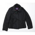 Trespass Womens Black Puffer Jacket Coat Size S