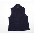 DASH Womens Blue Jersey Gilet Jacket Size 16