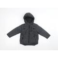 M&Co Boys Black Parka Coat Size 2-3 Years