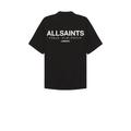ALLSAINTS Underground Short Sleeve Shirt in Black. Size L, S, XL/1X, XXL/2X.