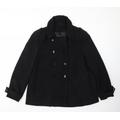 M&Co Womens Black Jacket Coat Size 18