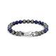 John Hardy Sterling Silver Classic Chain Sodalite & Hematite Beaded Bracelet