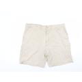 Springfield Mens Beige Polyester Chino Shorts Size 38 L8 in Regular