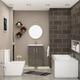 1700 X 700mm Amaze Square Double Ended Bath + Elena Toilet & 600mm 2 Door Vanity Unit Basin