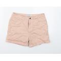 Denim Co. Womens Pink Chino Shorts Size 12