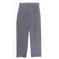 Work King Mens Grey Cotton Trousers Size 34 L32 in Regular