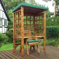 Charles Taylor Wentworth Single Seat Arbour with Cover, Green