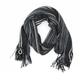 New Look Unisex Black Striped Knit Scarf