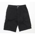 George Boys Grey Polyester Cargo Shorts Size 9-10 Years Regular - school