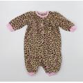 carters Baby Beige Animal Print Babygrow One-Piece Size 0-3 Months