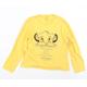 Primark Womens Yellow Geometric Top Pyjama Top Size 10 - The Lion King