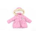 Disney Girls Pink Parka Coat Size 6 Years