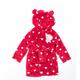 George Girls Red Polka Dot Polyester Kimono Robe Size 9-12 Months Tie - Tatty Teddy