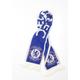 Chelsea FC Mens Blue Geometric Acrylic Scarf One Size - Chelsea FC