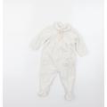 Chicco Baby White Babygrow One-Piece Size 6-9 Months