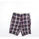 Blend Mens Multicoloured Check Cotton Chino Shorts Size M L11 in Regular