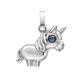 Faberge Essence White Gold Sapphire Unicorn Charm D